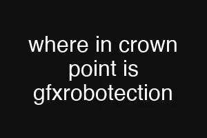 where in crown point is gfxrobotection
